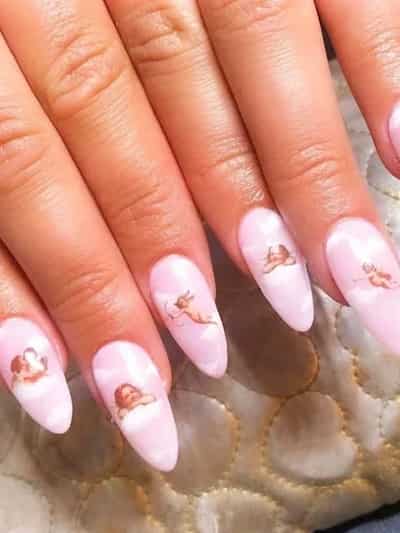Arte de uñas de nube rosa-Uñas para Toda Ocasión