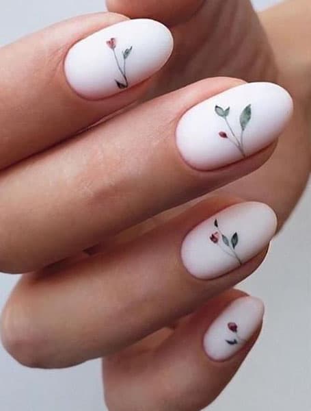 Diseño de flores blancas