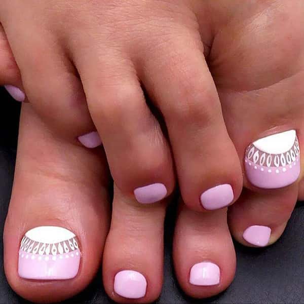 Diseño de uñas de verano rosa