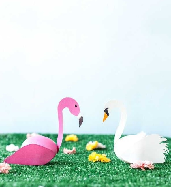Huevos de Pascua Flamingo y Swan