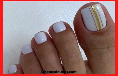 Ideas de uñas decoradas para pies elegantes