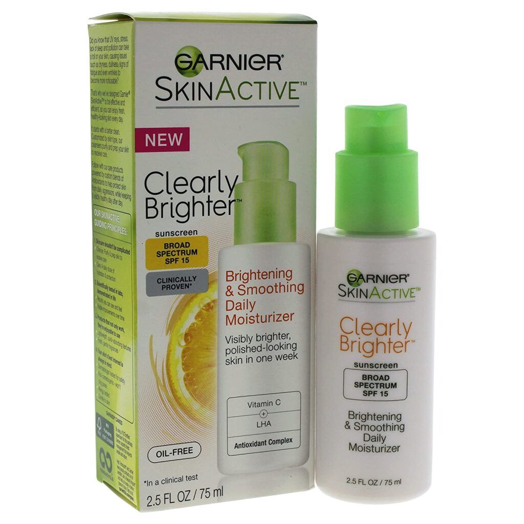 SkinActive Clearly Brighter Crema hidratante facial SPF 15
