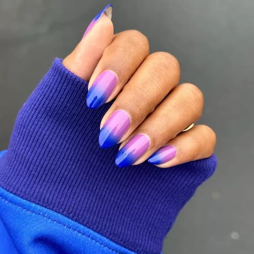 Uñas Ombré en tonos frescos