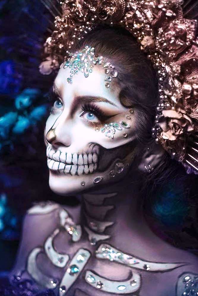 maquillaje de esqueleto